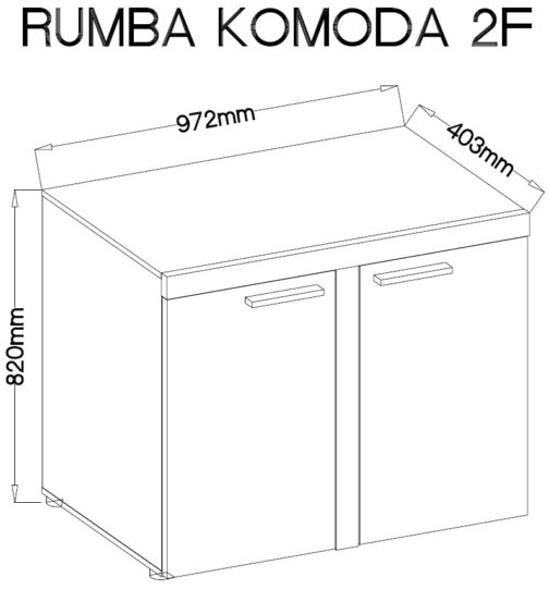 Komoda Rumba 2F
