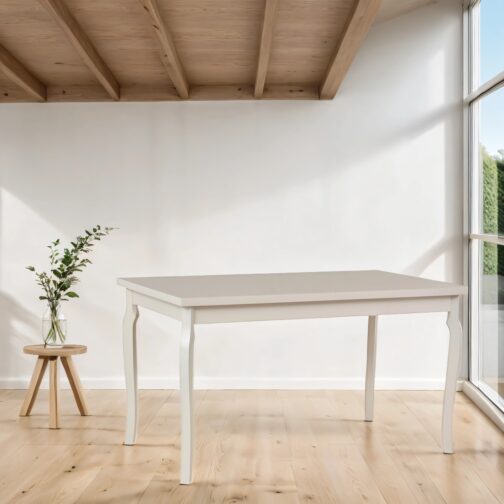 Stół ALBA 5 80x140–180 cm | Klasyczny stół rozkładany z drewnianymi nogami - obrazek 4