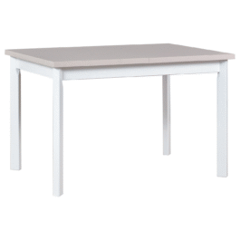 Stół MAX 5P 120x80 cm | Rozkładany stół kuchenny z blatem laminowanym i drewnianymi nogami