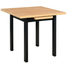 Stół MAX 7 80x80 cm – rozkładany stół do jadalni z drewnianymi nogami