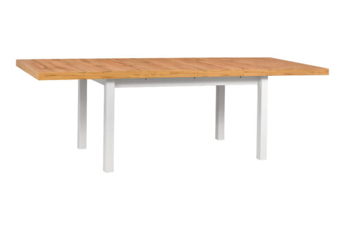 Stół Modena 6 92x160-240 cm | Rozkładany do 240 cm z pogrubianym blatem i drewnianymi nogami - obrazek 4