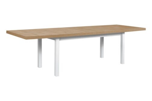Stół Modena 7 100x200-280 cm | Rozkładany do 280 cm z pogrubianym blatem i drewnianymi nogami - obrazek 2