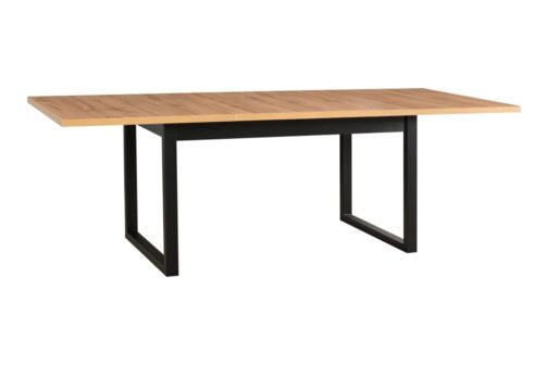 Stół IKON 3L 92x160–240 cm | Duży rozkładany stół loftowy z metalowymi nogami - obrazek 3