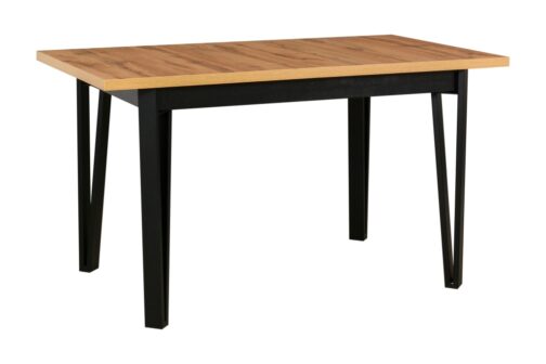 Stół IKON 5 80x140–180 cm | Rozkładany stół loftowy z metalowymi nogami i laminowanym blatem - obrazek 2
