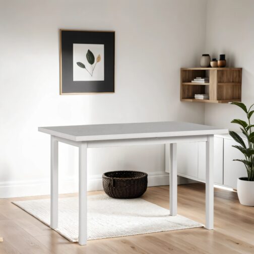 Stół MAX 3 120x70 cm | Klasyczny stół kuchenny z drewnianymi nogami - obrazek 6