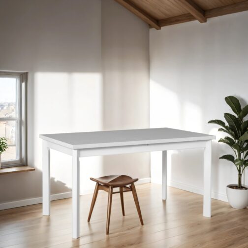 Stół MAX 5P 120x80 cm | Rozkładany stół kuchenny z blatem laminowanym i drewnianymi nogami - obrazek 2