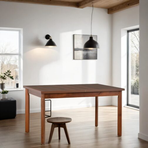 Stół MAX 5 120x80 cm | Rozkładany stół kuchenny z drewnianymi nogami i laminowanym blatem - obrazek 7