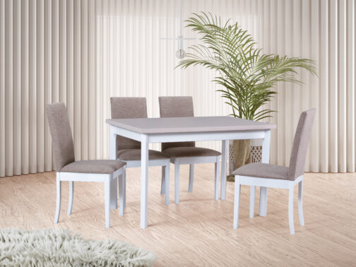Stół MAX 5P 120x80 cm | Rozkładany stół kuchenny z blatem laminowanym i drewnianymi nogami - obrazek 10
