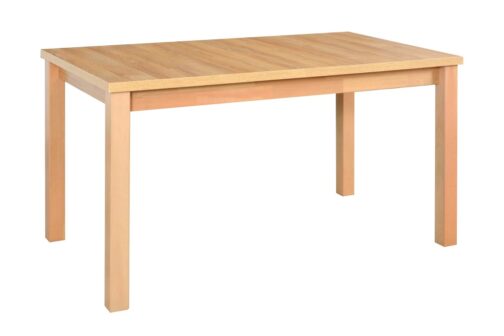 Stół Modena 1 140x80 cm | Rozkładany stół z drewnianymi nogami i laminowanym blatem - obrazek 6