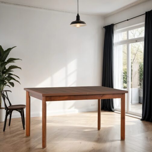 Stół Modena 1P 140x80 cm | Rozkładany stół z drewnianymi nogami i laminowanym blatem - obrazek 6