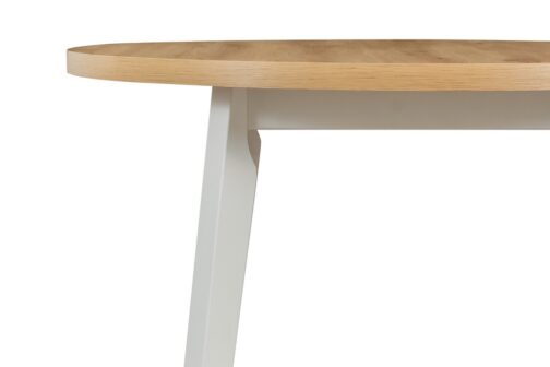 Stół OSLO 3L 100x100 cm | Okrągły rozkładany stół z drewnianymi nogami - obrazek 2
