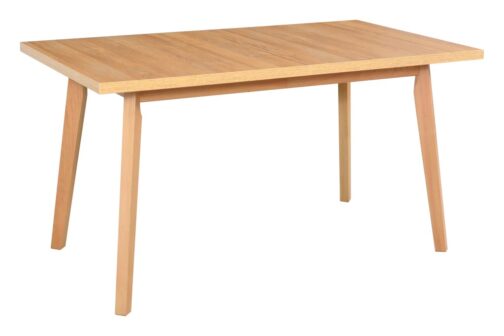 Stół OSLO 5 140x80 cm | Rozkładany stół laminowany z drewnianymi nogami - obrazek 6