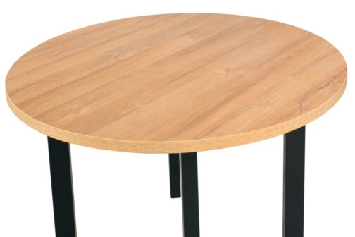 Stół PIOLI 2 100 cm okrągły | Laminowany blat i drewniane nogi - obrazek 4