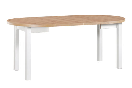 Stół PIOLI 4 100–180 cm okrągły rozkładany | Blat laminowany, nogi drewniane - obrazek 3