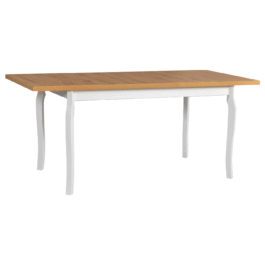 Stół ALBA 5 80x140–180 cm | Klasyczny stół rozkładany z drewnianymi nogami