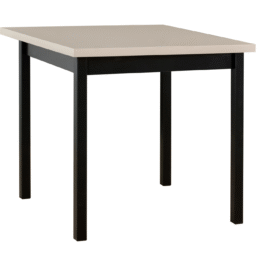Stół MAX 9 80x80 cm | Nowoczesny stół z drewnianymi nogami i laminowanym blatem