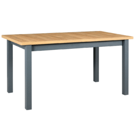 Stół Modena 1 140x80 cm | Rozkładany stół z drewnianymi nogami i laminowanym blatem