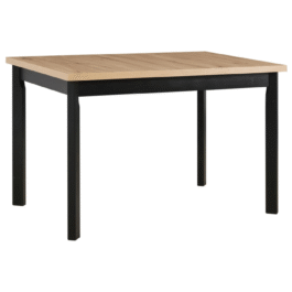 Stół Modena 1P 140x80 cm | Rozkładany stół z drewnianymi nogami i laminowanym blatem