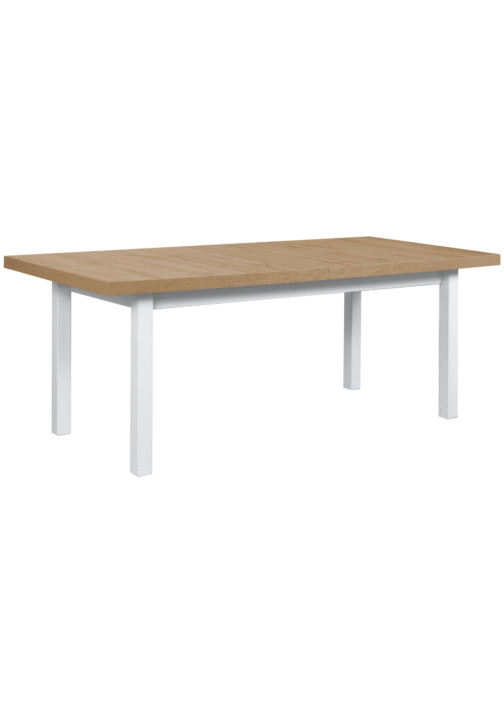 Stół Modena 7 100x200-280 cm | Rozkładany do 280 cm z pogrubianym blatem i drewnianymi nogami