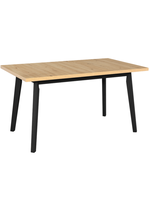 Stół OSLO 5 140x80 cm | Rozkładany stół laminowany z drewnianymi nogami