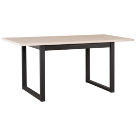 Stół IKON 3 80x140–180 cm | Nowoczesny stół z metalowymi nogami i laminowanym blatem