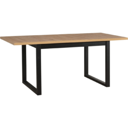 Stół IKON 3L 92x160–240 cm | Duży rozkładany stół loftowy z metalowymi nogami