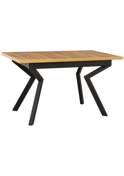 Stół IKON 4 80x140–180 cm | Nowoczesny stół z metalowymi nogami i funkcją rozkładania