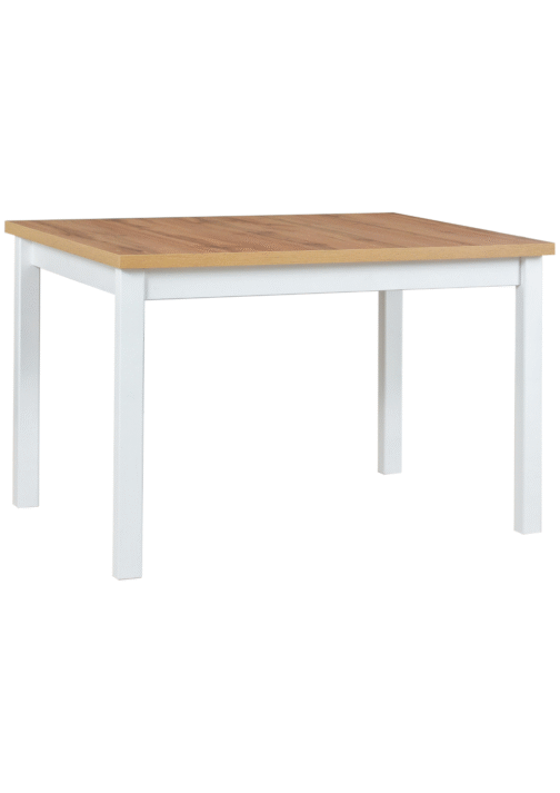 Stół ALBA 2M 140x80 cm | Nierozkładany blat laminowany + drewniane nogi