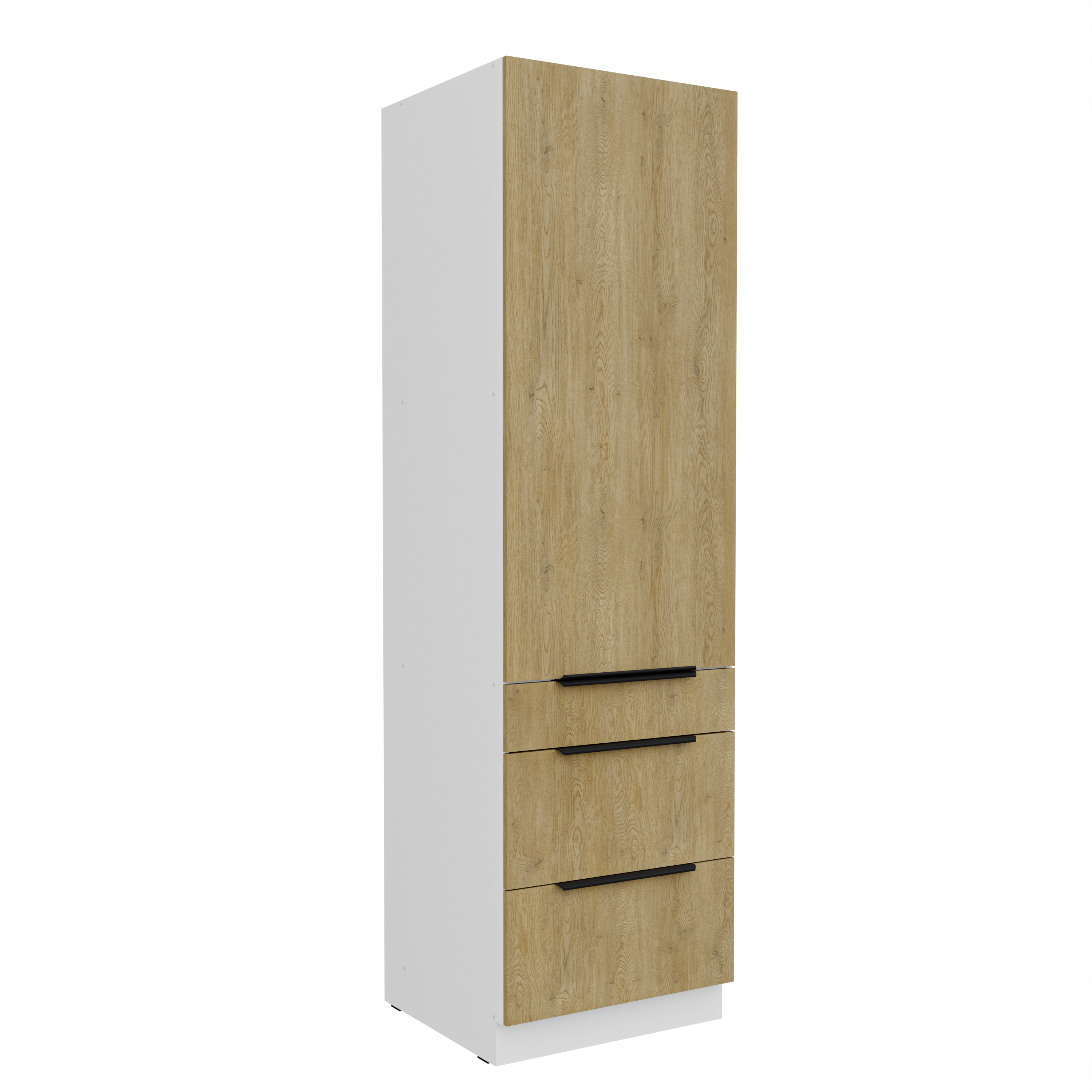 Szafka kuchenna dolna słupek 60DKS-210 Premium Box CREMONA WH Dąb Cremona/Biały
