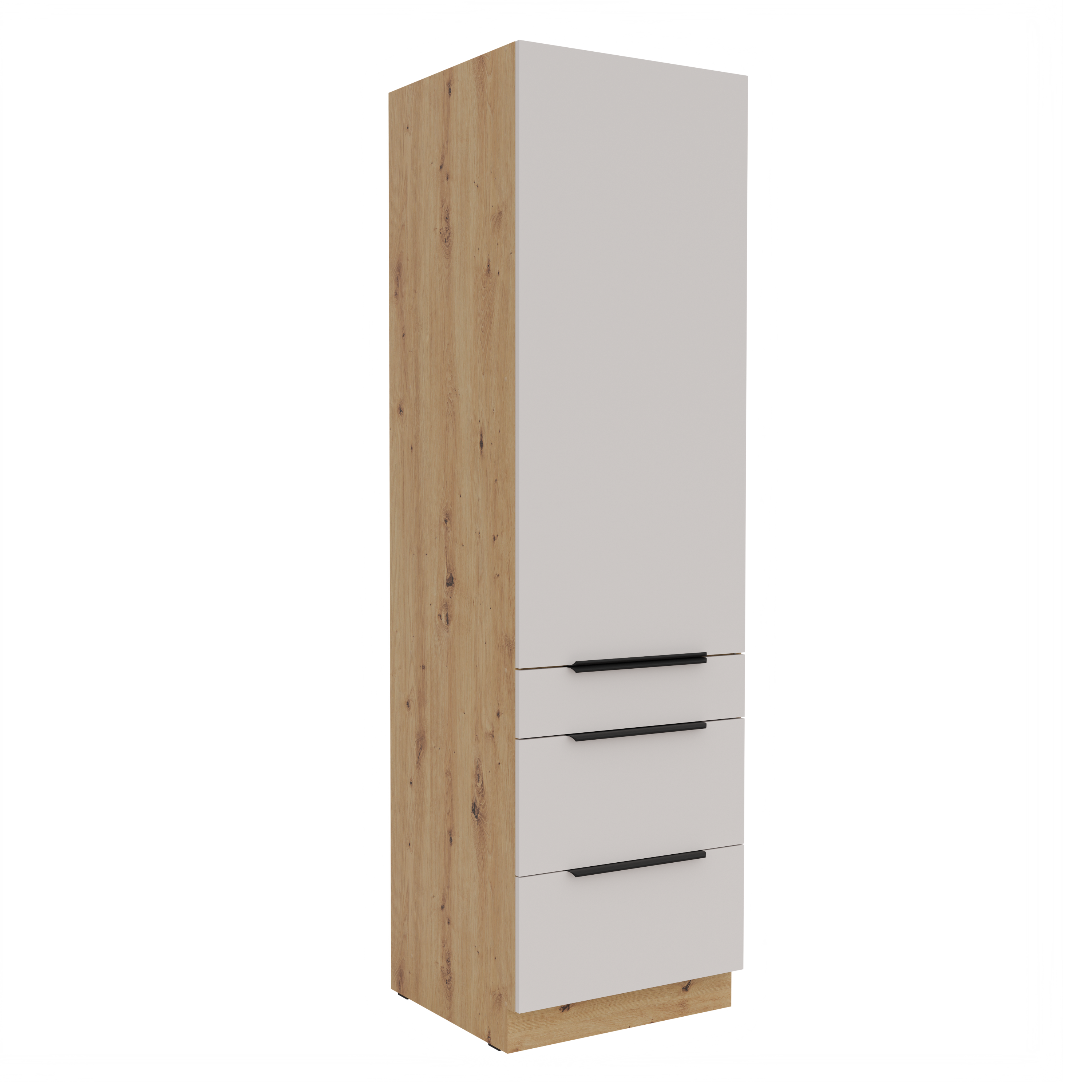 Szafka kuchenna dolna Słupek gospodarczy 60DKS-210 Premium Box SOLEA Kaszmir/Dąb Artisan