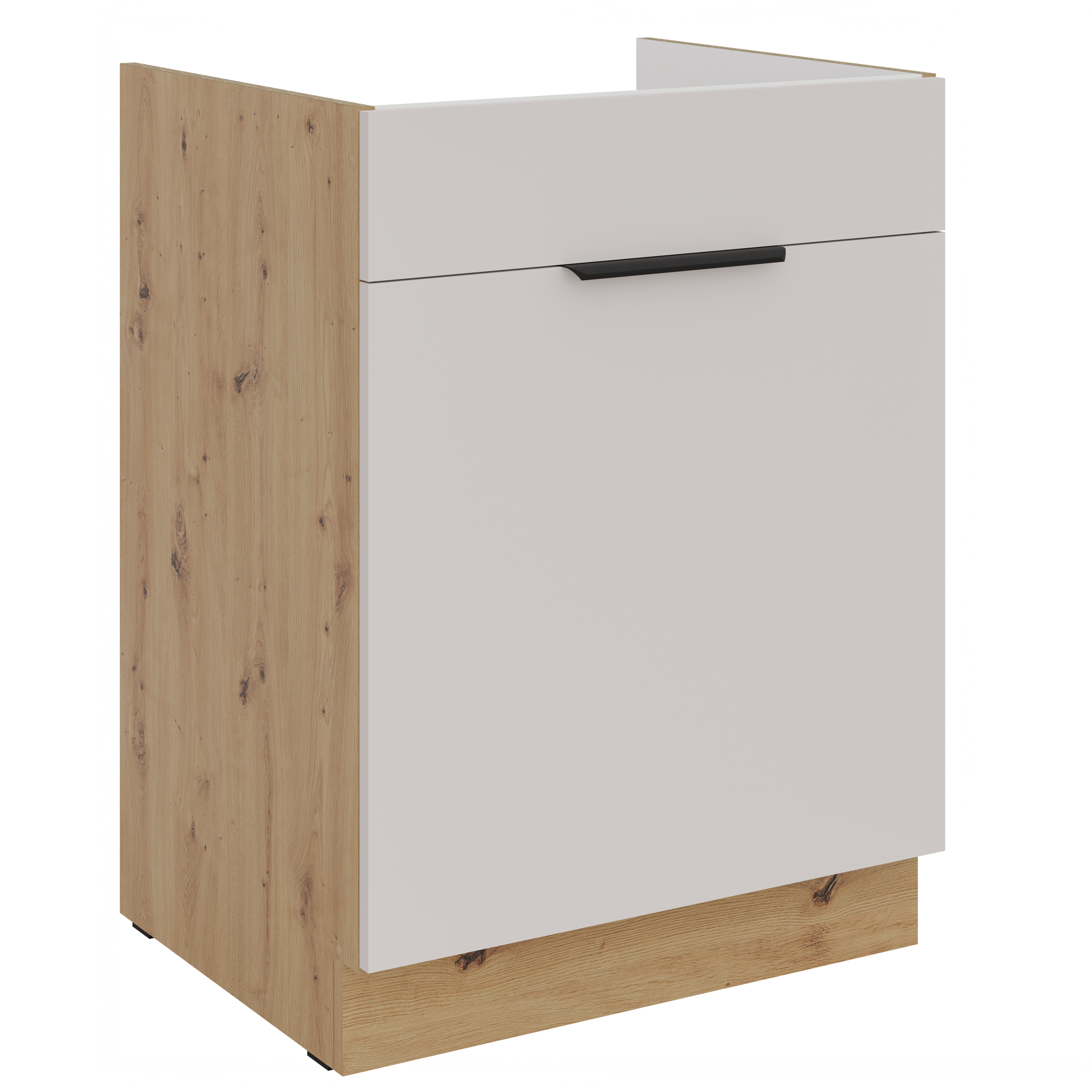 Szafka kuchenna dolna pod zlewozmywak 60D ZL 1S Premium Box SOLEA Kaszmir/Dąb Artisan