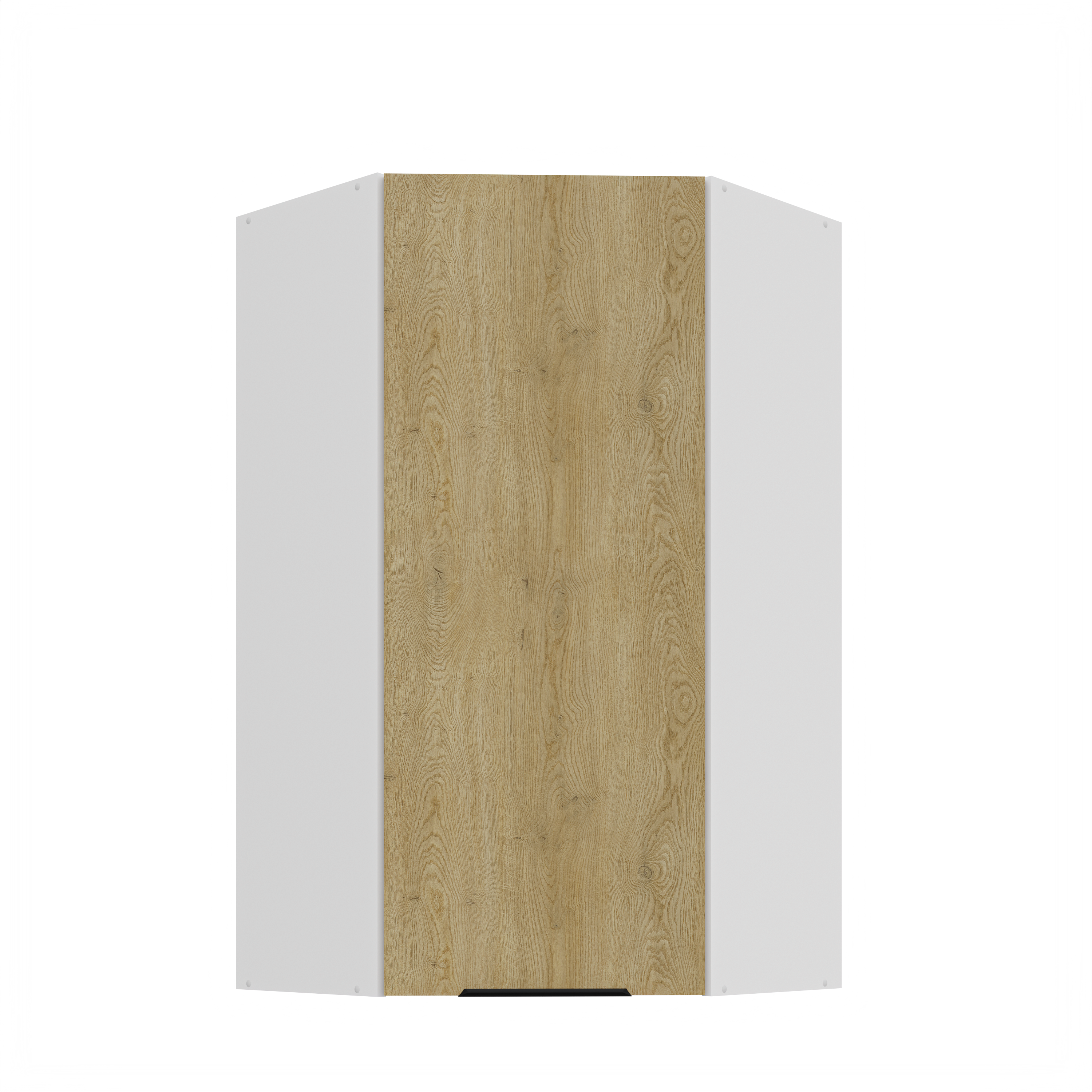 Szafka kuchenna górna narożna 60X60GN-90 1F 45 CREMONA WH Dąb Cremona/Biały
