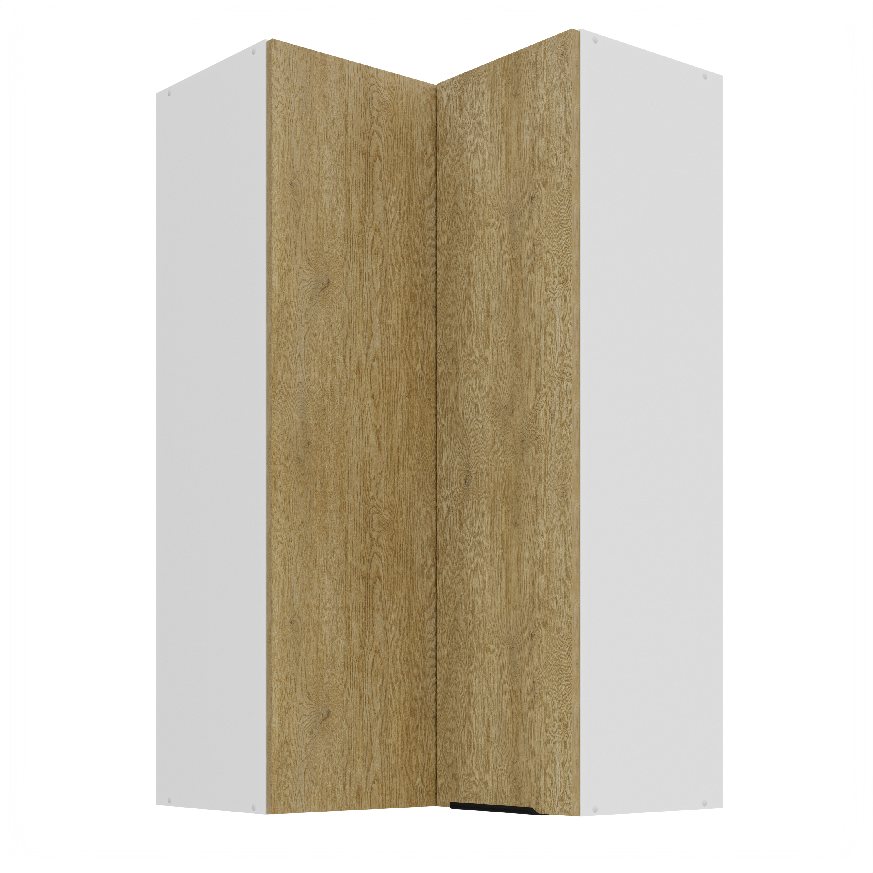 Szafka kuchenna górna narożna 60X60GN-108 2F 90 CREMONA WH Dąb Cremona/Biały