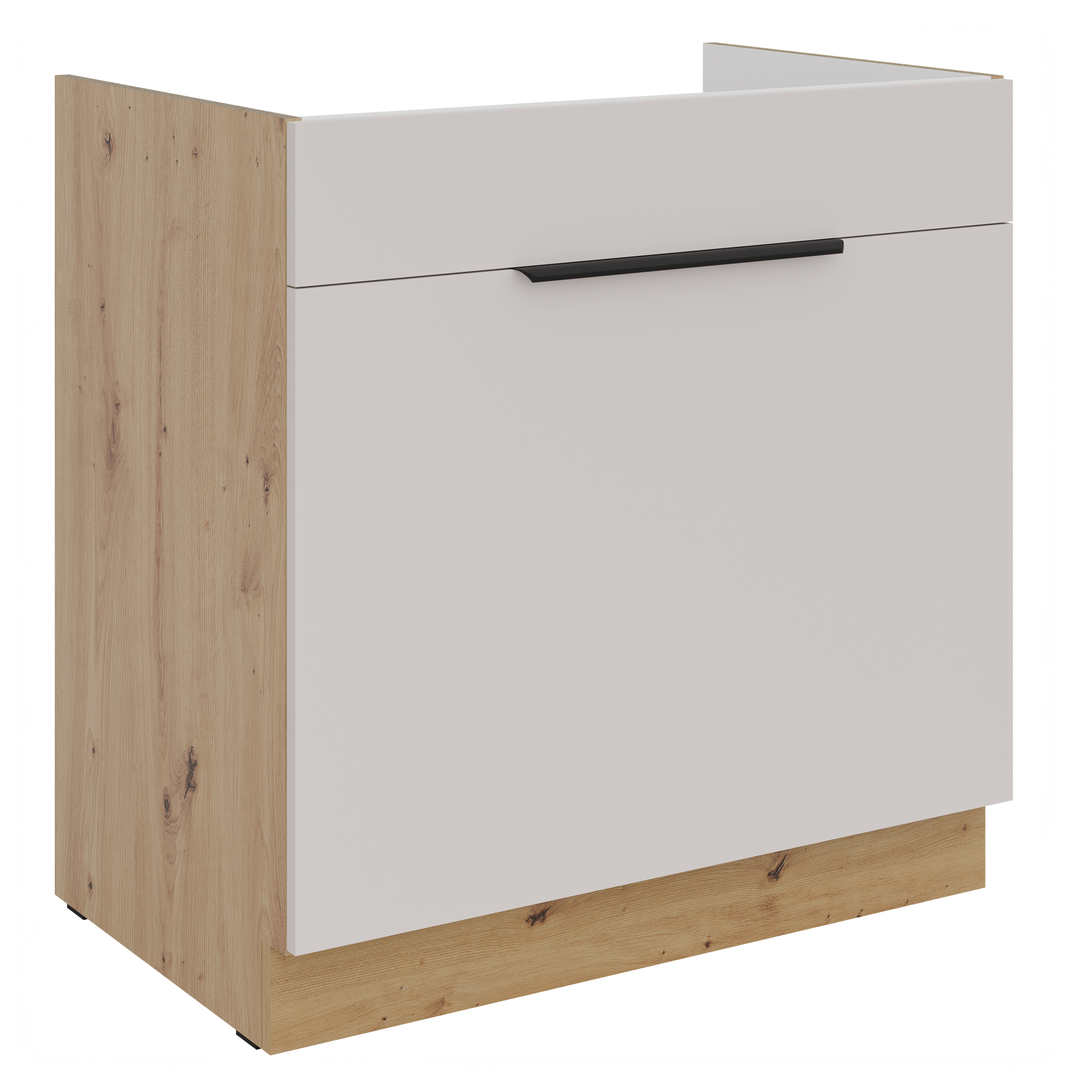 Szafka dolna pod zlewozmywak 80D ZL 1S Premium Box SOLEA Kaszmira/Dąb Artisan