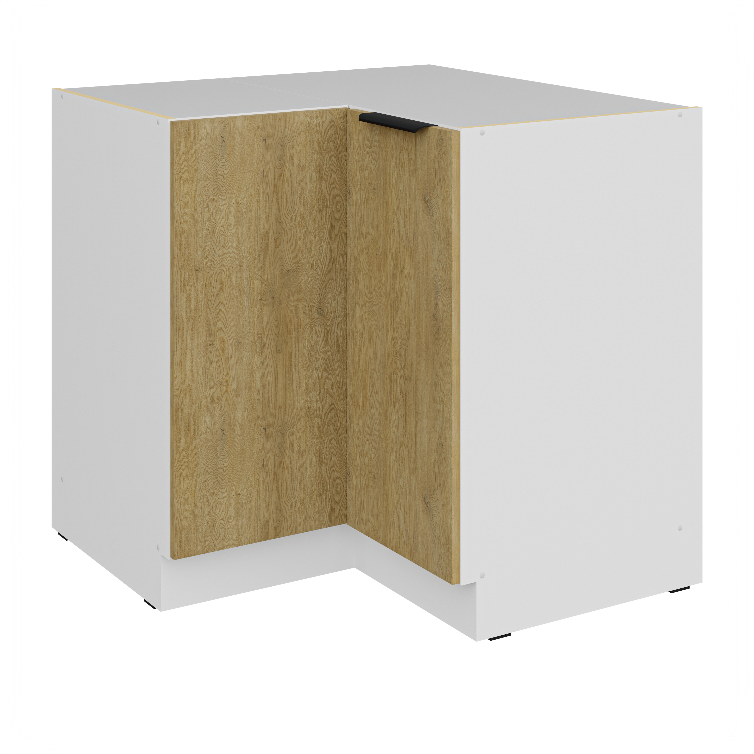 Szafka kuchenna dolna narożna 90X90ND 2F CREMONA WH Dąb Cremona/Biały