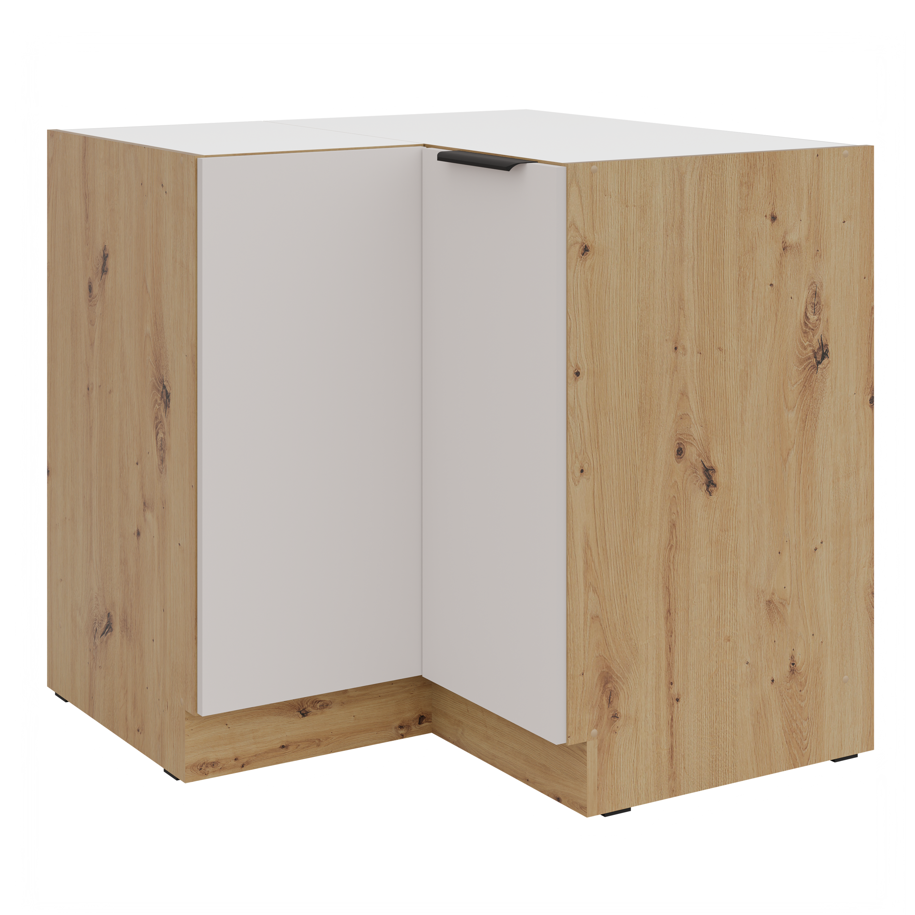 Szafka kuchenna dolna narożna 90x90ND 2F SOLEA Kaszmir/Dąb Artisan