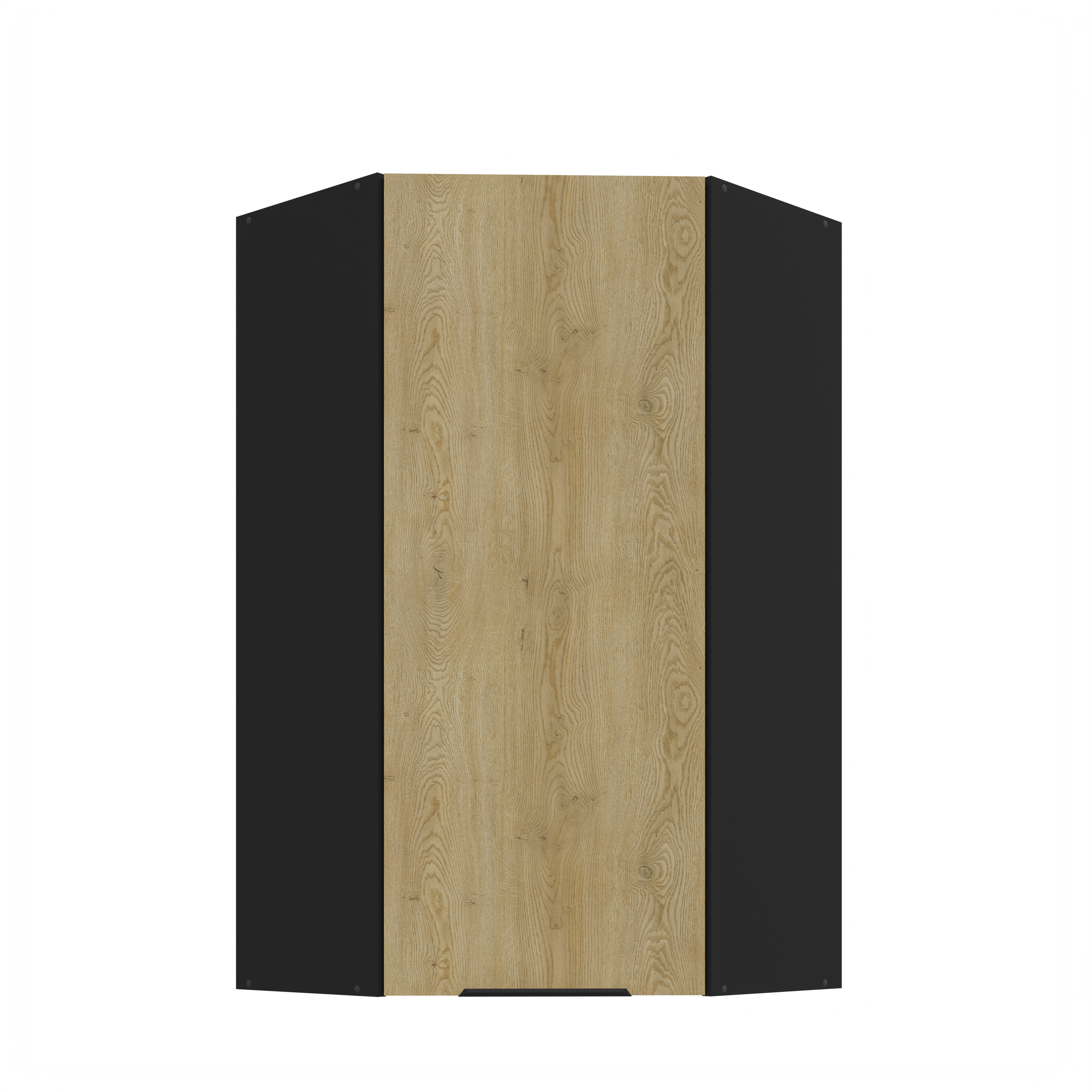 Szafka kuchenna górna narożna 60X60GN-108 1F (45) CREMONA BL Dąb Cremona/Czarny