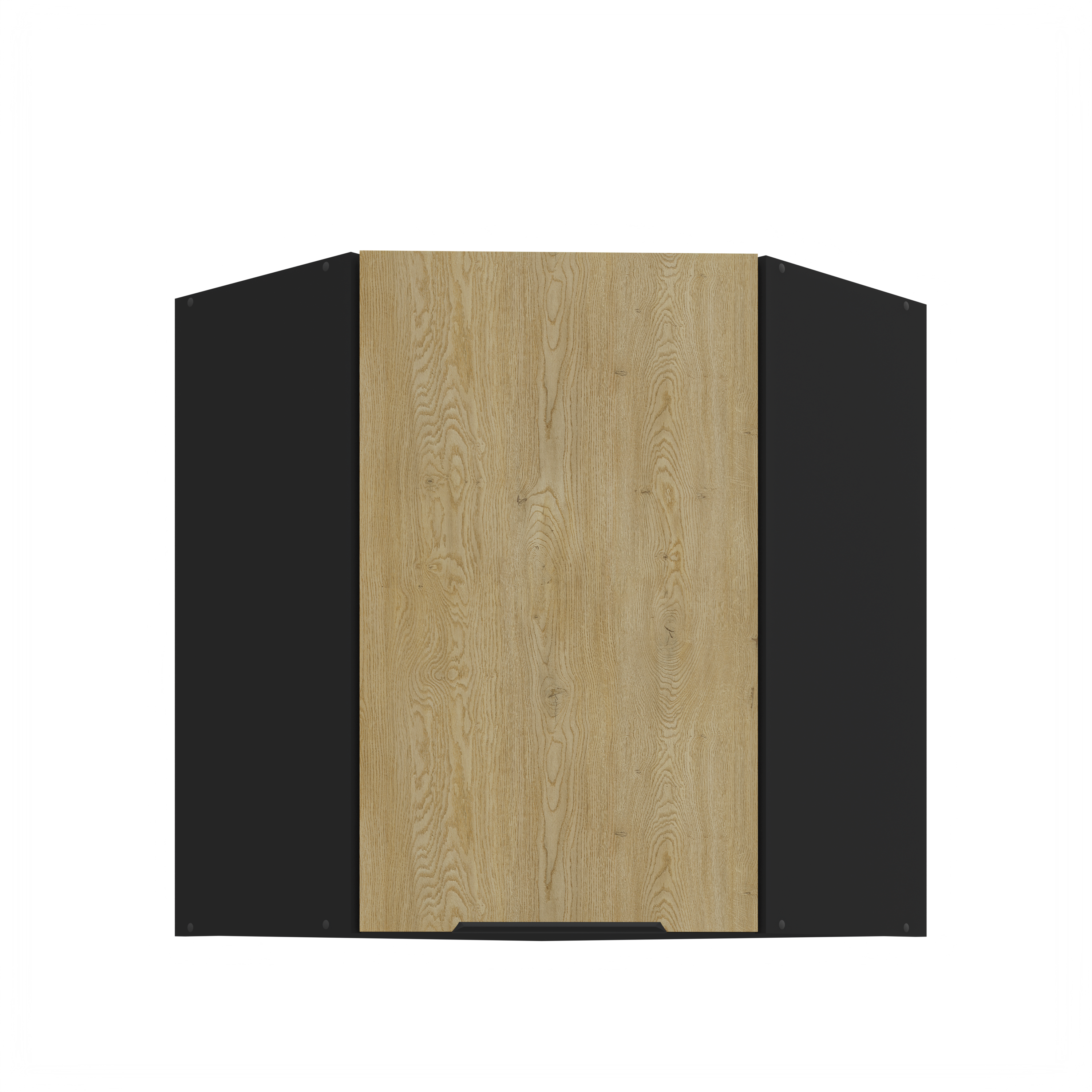 Szafka kuchenna górna narożna 60X60GN-72 1F (45) CREMONA BL Dąb Cremona/Czarny