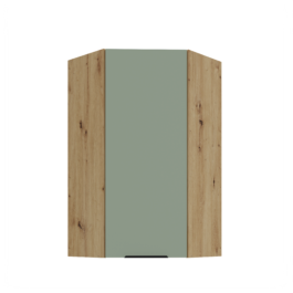 Szafka kuchenna górna narożna 60X60GN-108 1F (45) ARIA Aquamarine/Dąb Artisan