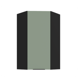 Szafka kuchenna górna narożna 60X60GN-108 1F (45) ARIA Aquamarine/Czarny