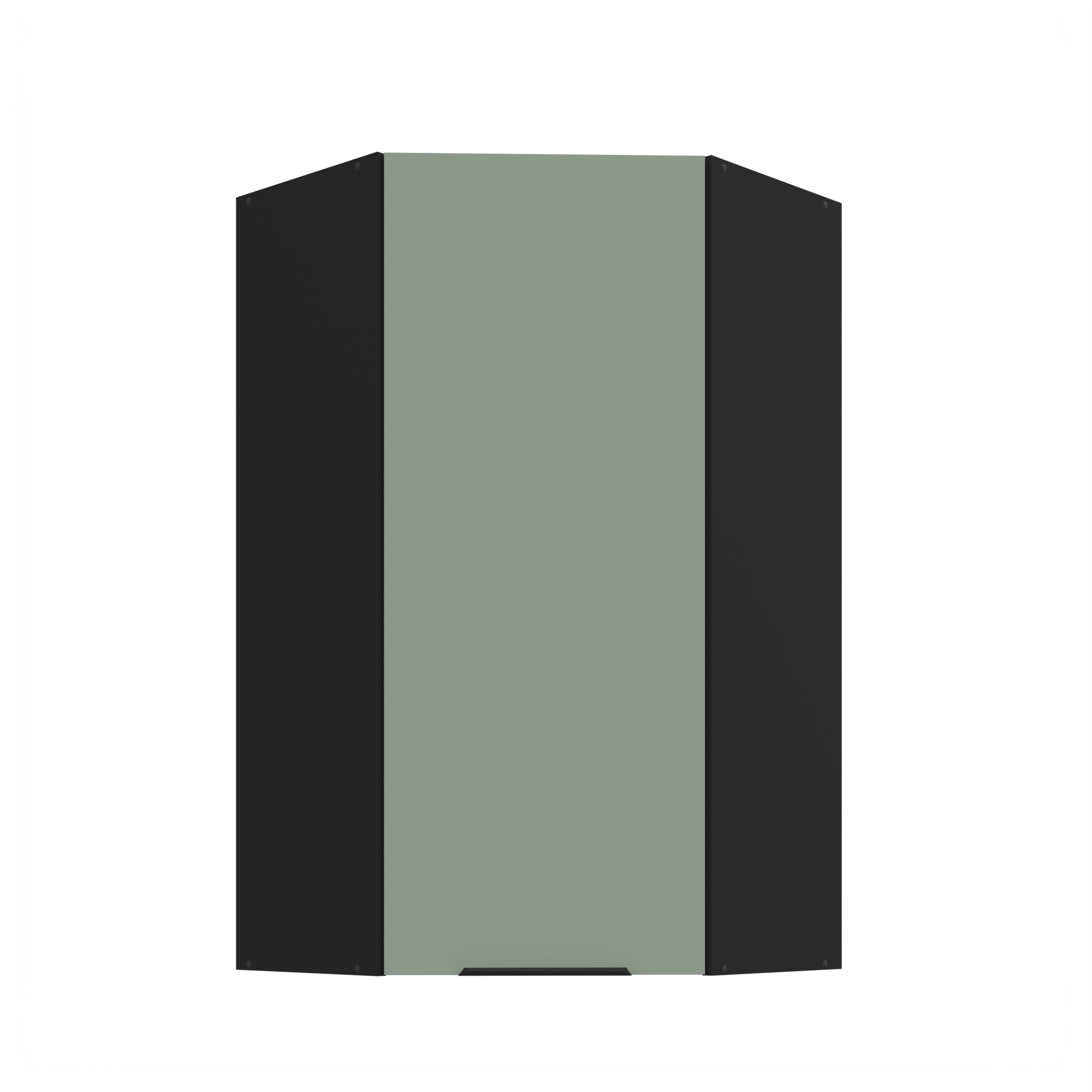 Szafka kuchenna górna narożna 60X60GN-108 1F (45) ARIA Aquamarine/Czarny