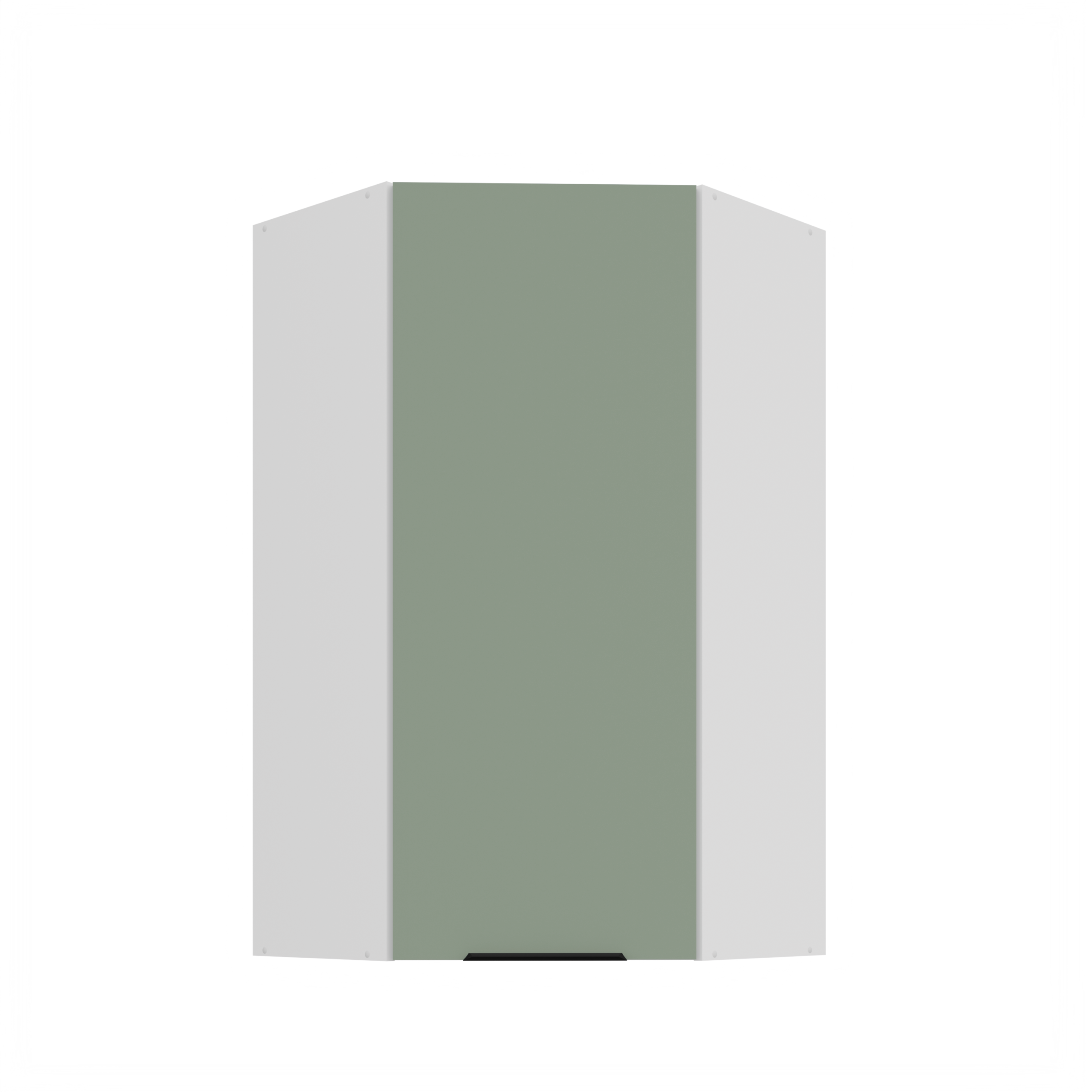 Szafka kuchenna górna narożna 60X60GN-108 1F (45) ARIA Aquamarine/Biały
