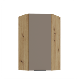 Szafka kuchenna górna narożna 60X60GN-108 1F (45) ARIA Sandgrau/Dąb Artisan