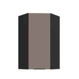 Szafka kuchenna górna narożna 60X60GN-108 1F (45) ARIA Sandgrau/Czarny