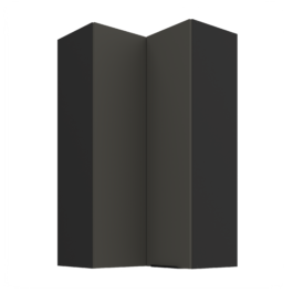 Szafka kuchenna górna narożna 60X60GN-108 2F (90) ARIA Grafit/Czarny