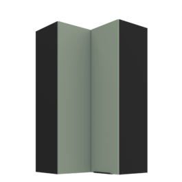 Szafka kuchenna górna narożna 60X60GN-108 2F (90) ARIA Aquamarine/Czarny