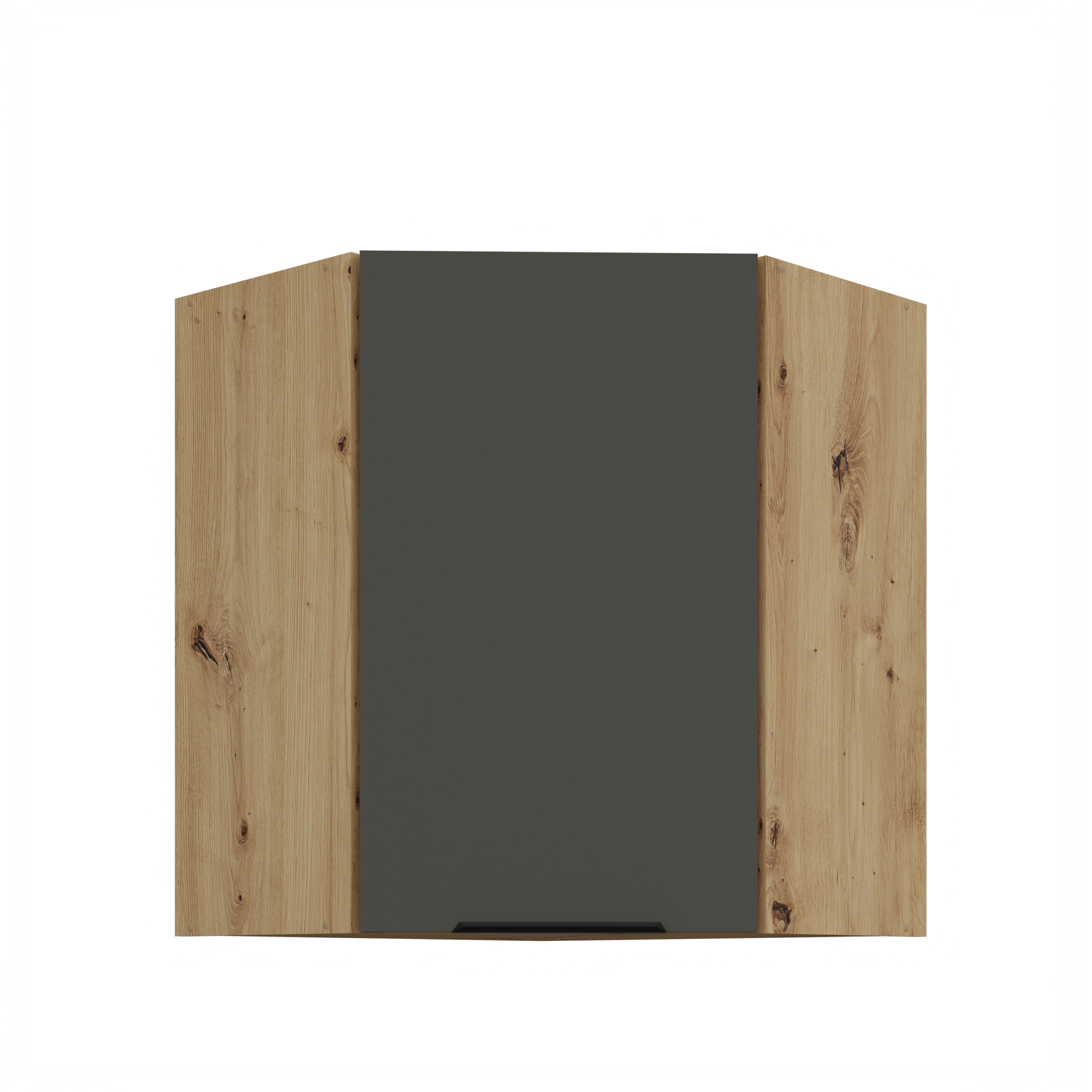 Szafka kuchenna górna narożna 60X60GN-72 1F (45) ARIA Grafit/Dąb Artisan