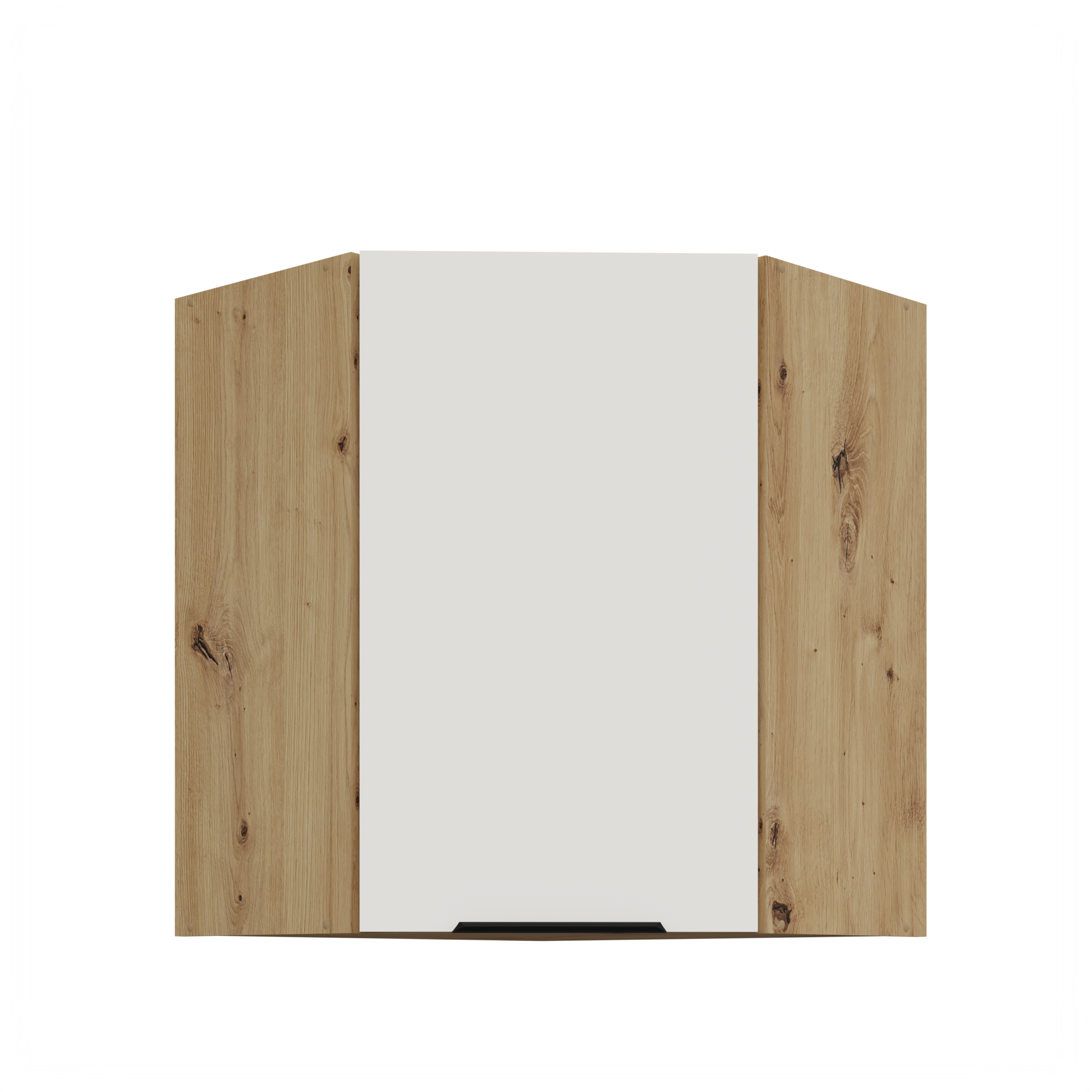 Szafka kuchenna górna narożna 60X60GN-72 1F (45) ARIA Biały/Dąb Artisan