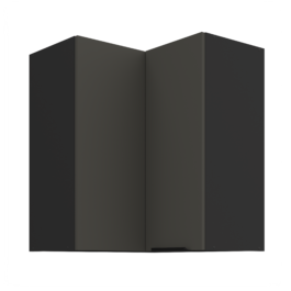 Szafka kuchenna górna narożna 60X60GN-72 2F (90) ARIA Grafit/Czarny