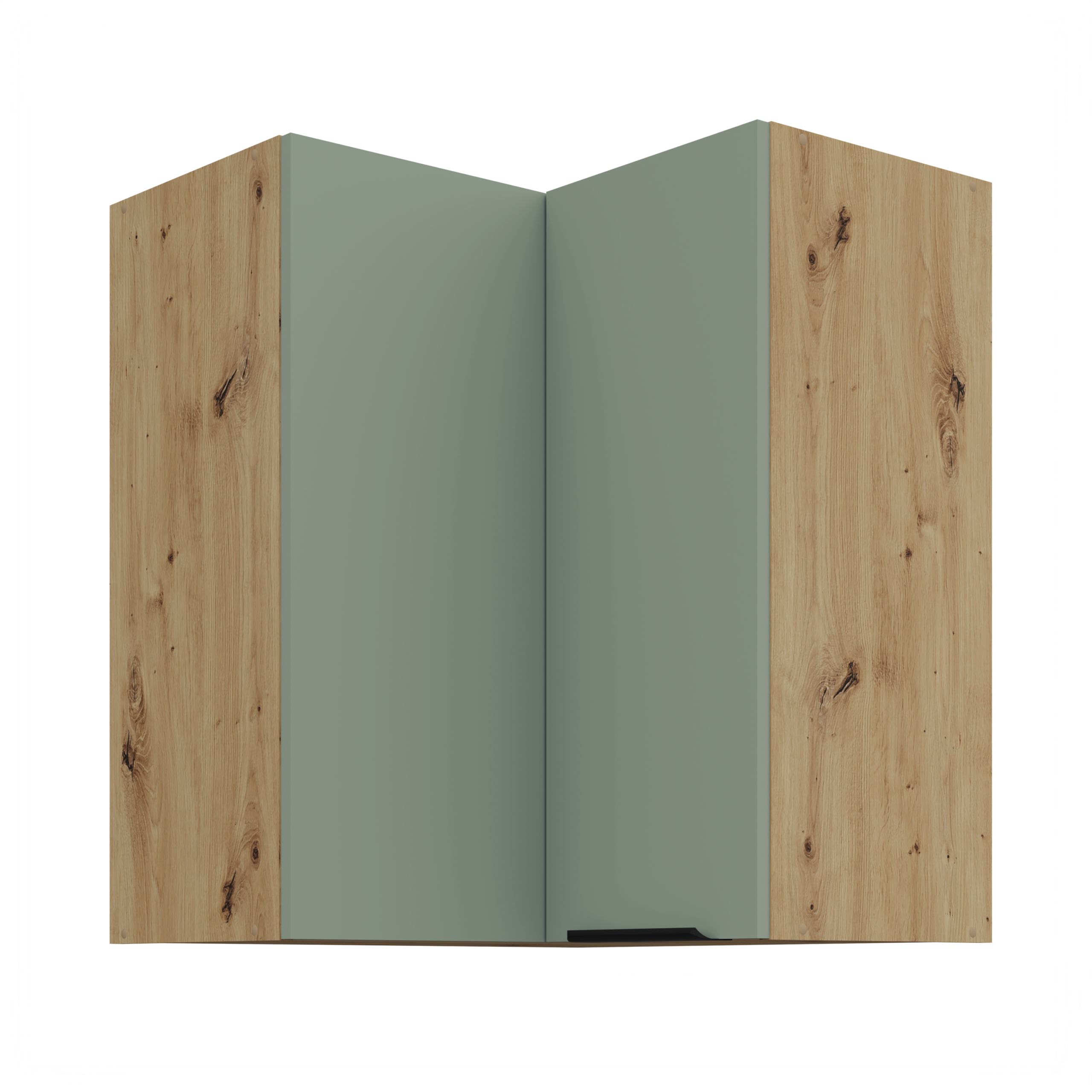 Szafka kuchenna górna narożna 60X60GN-72 2F (90) ARIA Aquamarine/Dąb Artisan